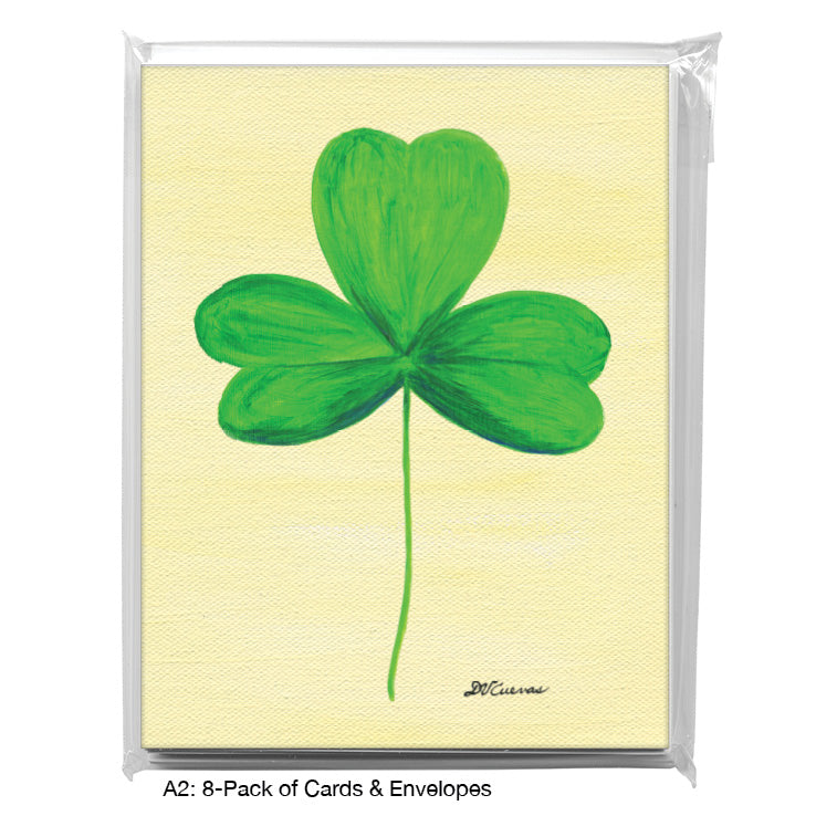 Irish Clover, Greeting Card (8652A), A2 Card 8-Pack, www.printedcanvas.com
