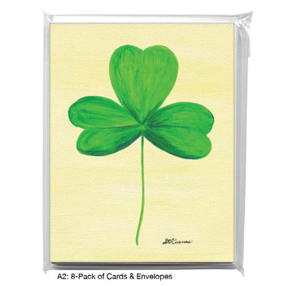 Irish Clover, Greeting Card (8652A), A2 Card 8-Pack, www.printedcanvas.com