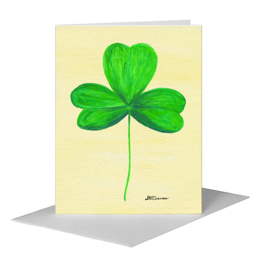 Irish Clover, Greeting Card (#8652A) A2 Card Front, www.printedcanvas.com