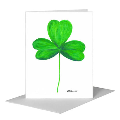 Irish Clover, Greeting Card (#8652B) A2 Card Front, www.printedcanvas.com