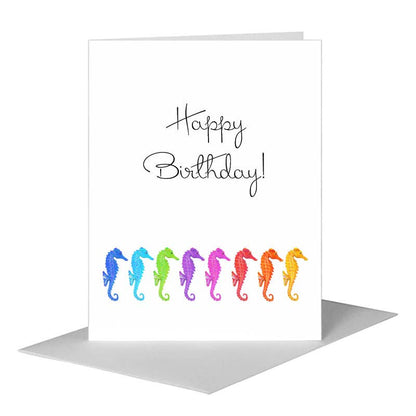 Seahorse, Greeting Card (#8384M), A2 Card Front, www.printedcanvas.com