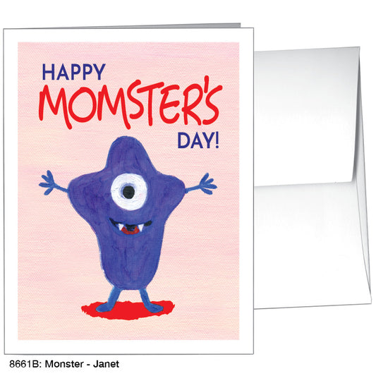 Monster - Janet, Greeting Card (8661B)