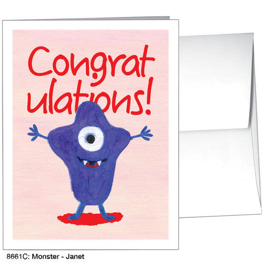 Monster - Janet, Greeting Card (8661C)