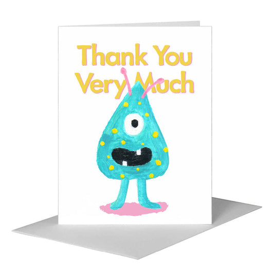 Monster - Marion, Greeting Card (#8662A) A2 Card Front, www.printedcanvas.com