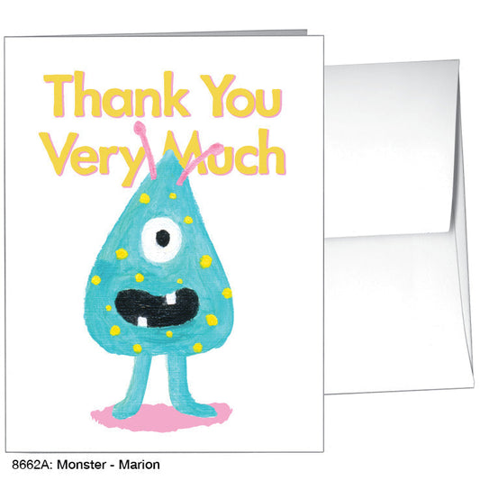 Monster - Marion, Greeting Card (8662A), A2 Card Front, www.printedcanvas.com