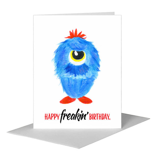 Monster - Rommel, Greeting Card (#8664A) A2 Card Front, www.printedcanvas.com