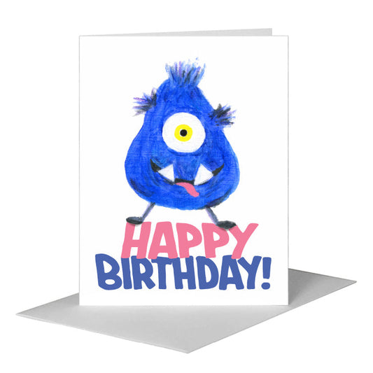 Monster - Tana, Greeting Card (#8665B) A2 Card Front, www.printedcanvas.com