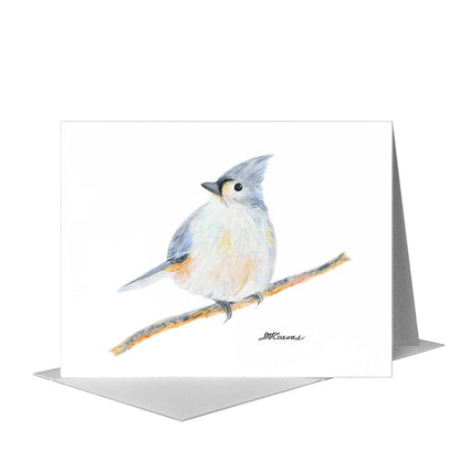 Titmouse, Greeting Card (#8669A) A2 Card Front, www.printedcanvas.com