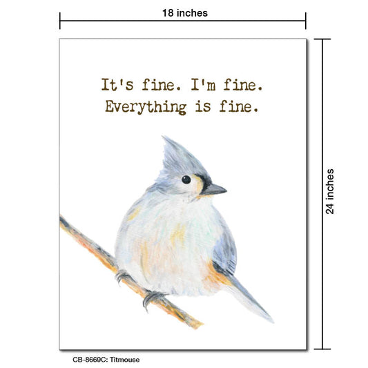 Titmouse, Card Board (8669C)