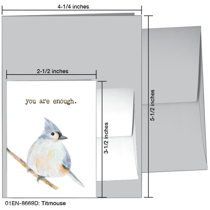 Titmouse, Greeting Card (#8669D)
