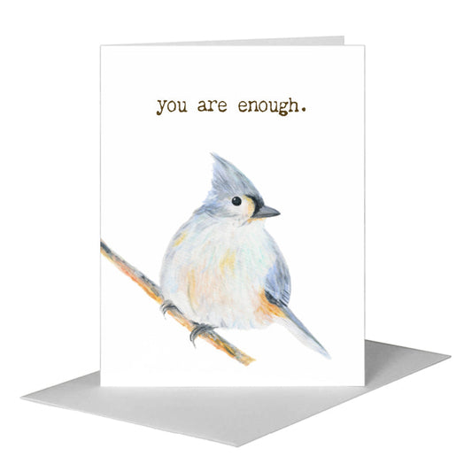 Titmouse, Greeting Card (#8669D) A2 Card Front, www.printedcanvas.com