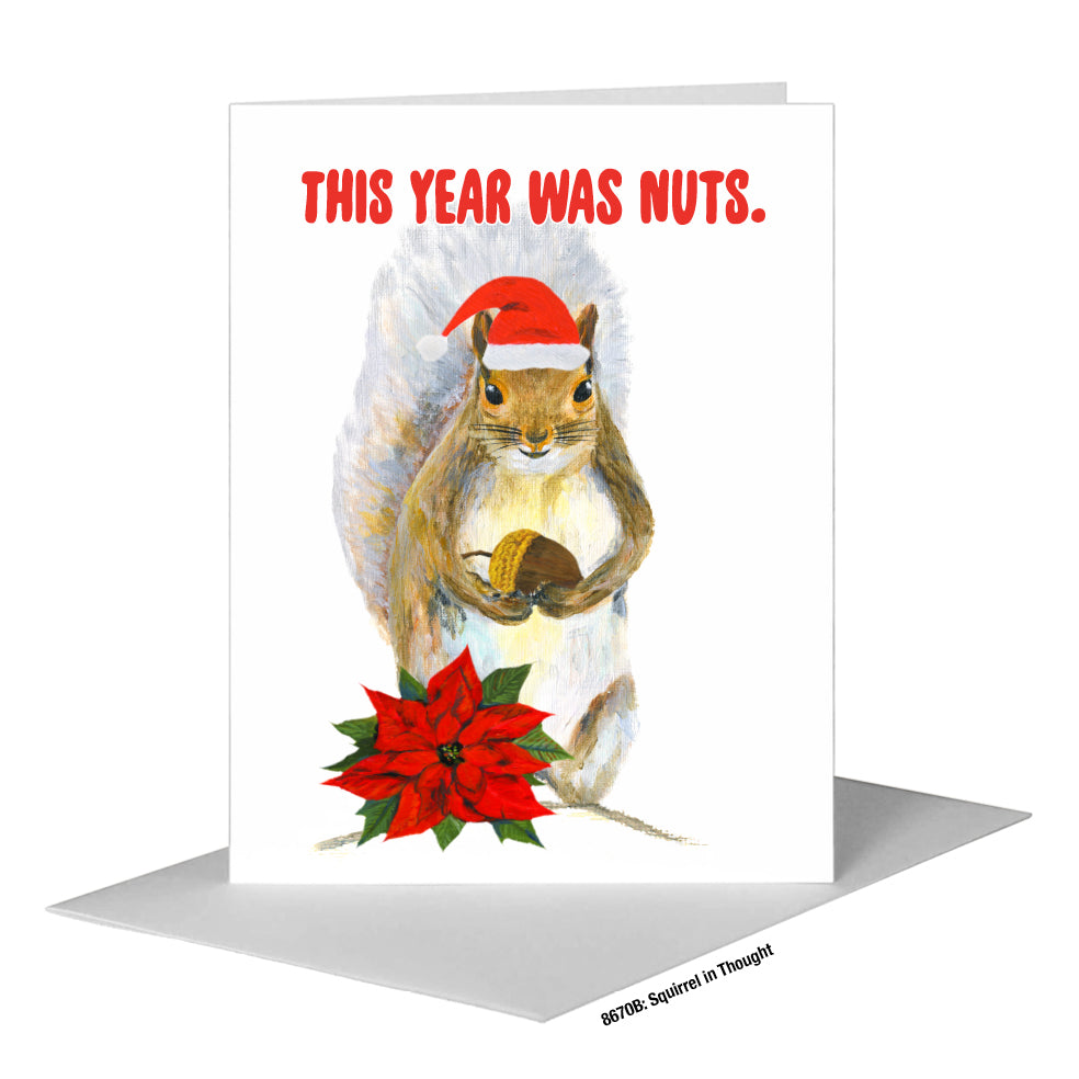Squirrel in Thought, Greeting Card (#8670B)