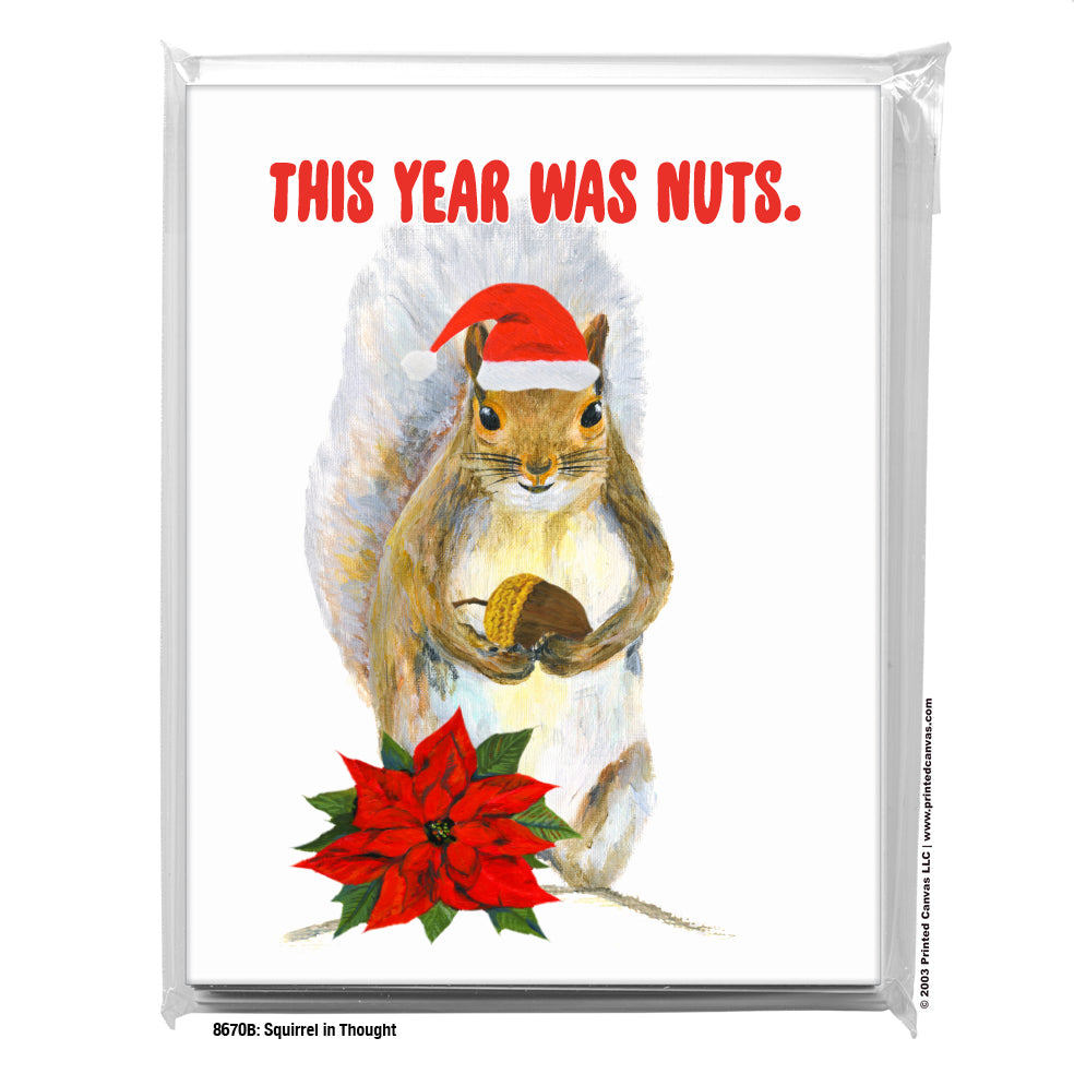 Squirrel in Thought, Greeting Card (#8670B)