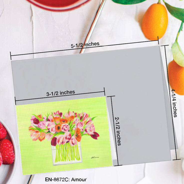Amour, Greeting Card (8672C), Enclosure Card, www.printedcanvas.com