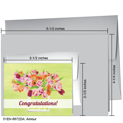 Amour, Greeting Card (8672DA), Enclosure, www.printedcanvas.com