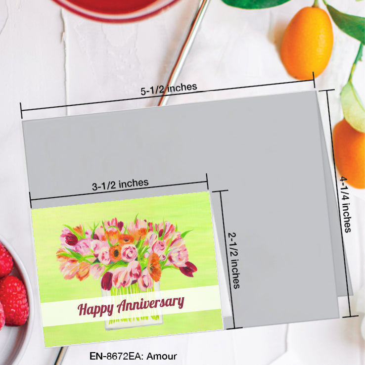 Amour, Greeting Card (8672EA), Enclosure, www.printedcanvas.com