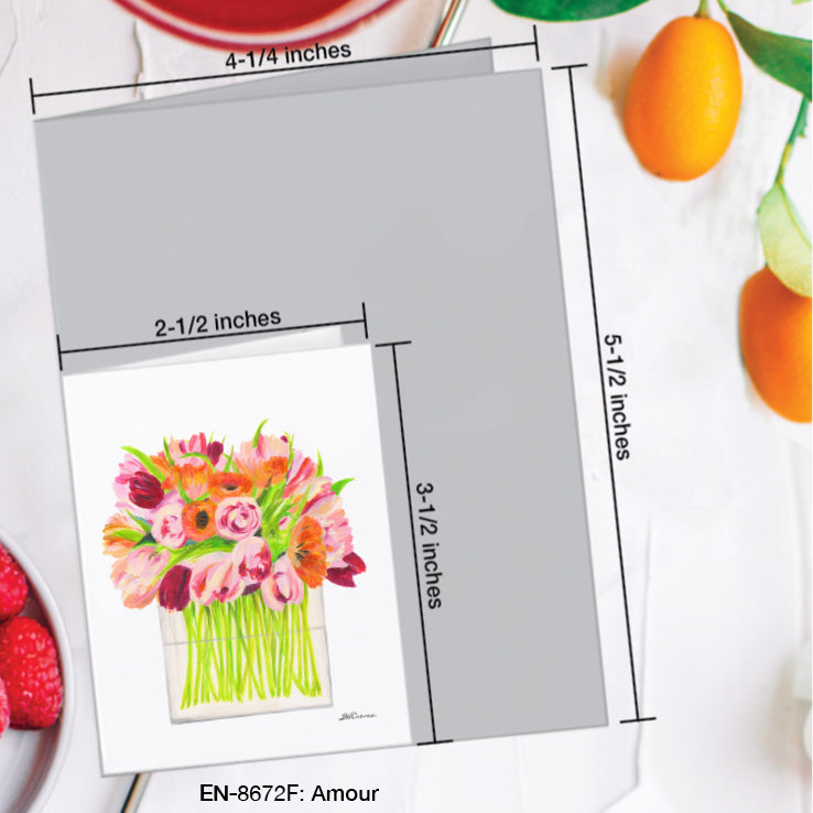 Amour, Greeting Card (8672F), Enclosure Card, www.printedcanvas.com
