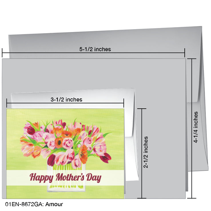 Amour, Greeting Card (8672GA), Enclosure, www.printedcanvas.com