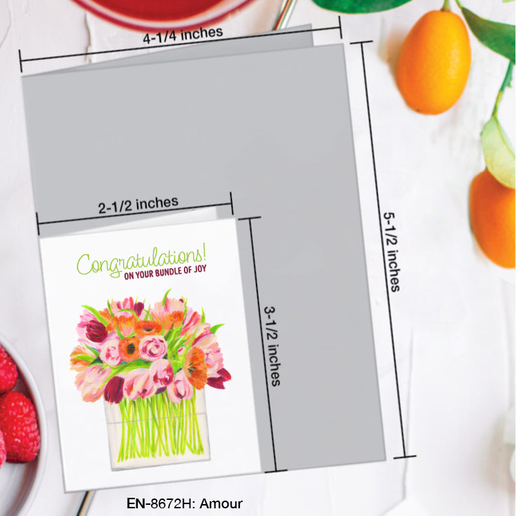 Amour, Greeting Card (#8672H)