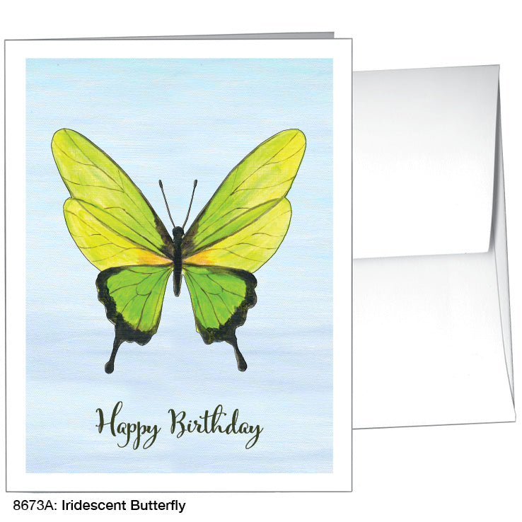 Iridescent Butterfly, Greeting Card (8673A)