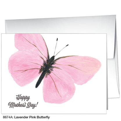 Lavender Pink Butterfly, Greeting Card (8674A)