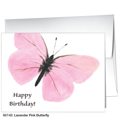 Lavender Pink Butterfly, Greeting Card (8674B)