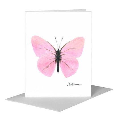 Lavender Pink Butterfly, Greeting Card (#8674D) A2 Card Front, www.printedcanvas.com