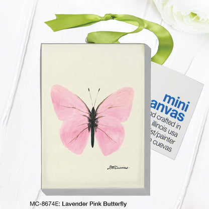 Lavender Pink Butterfly, Mini Canvas (MC-8674E)