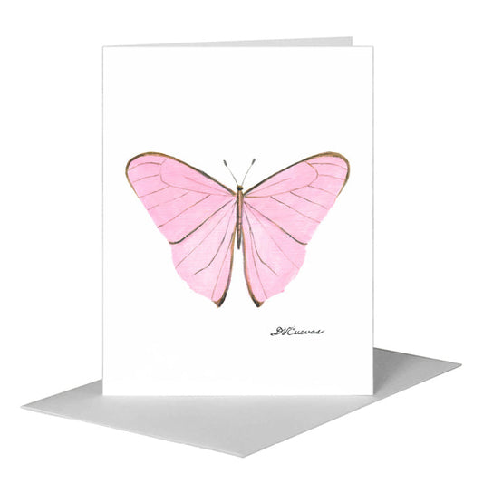 Pretty in Pink Butterfly, Greeting Card (#8676D) A2 Card Front, www.printedcanvas.com