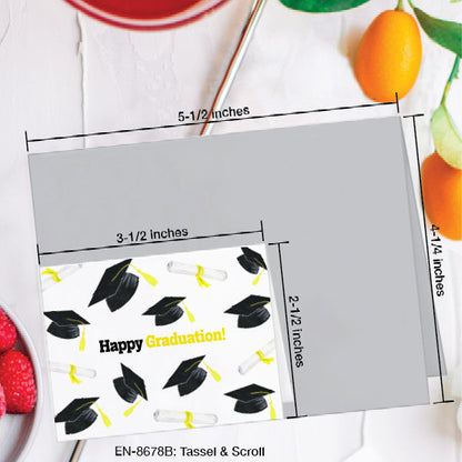 Tassel & Scroll, Greeting Card (8678B), Enclosure, www.printedcanvas.com