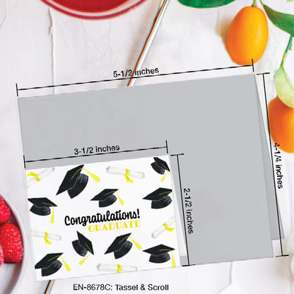 Tassel & Scroll, Greeting Card (8678C), Enclosure, www.printedcanvas.com
