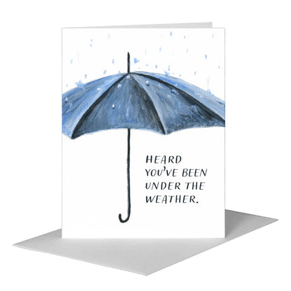 Umbrella, Greeting Card (#8684B) A2 Card Front, www.printedcanvas.com