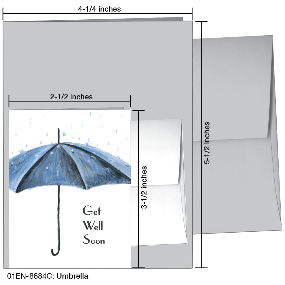 Umbrella, Greeting Card (#8684C)