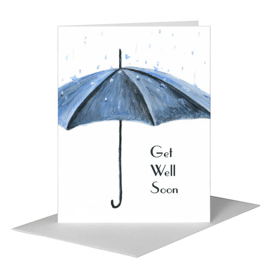 Umbrella, Greeting Card (#8684C) A2 Card Front, www.printedcanvas.com