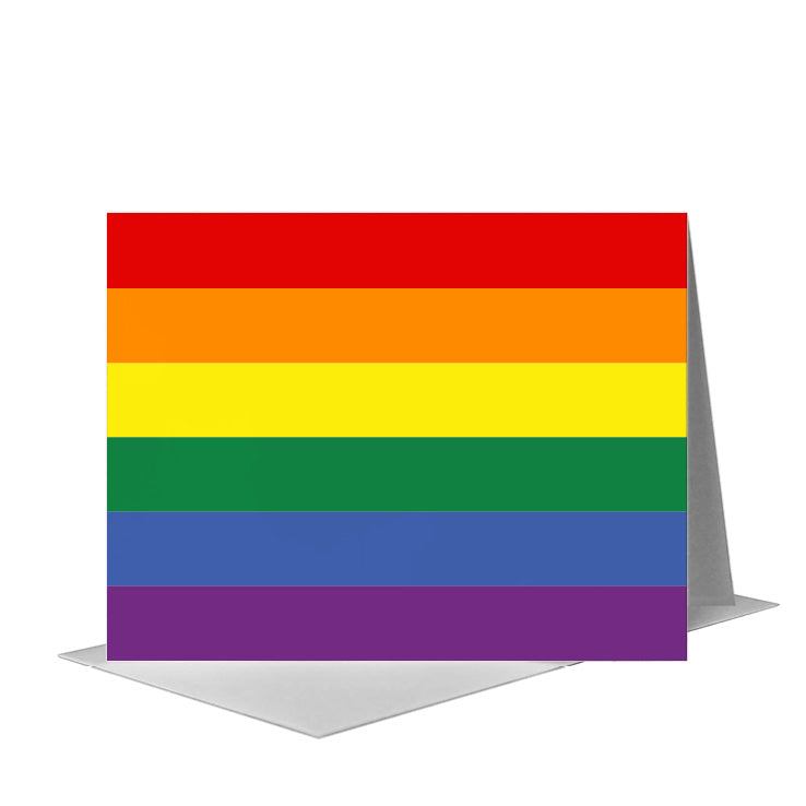 Flag of Pride, Greeting Card (#8685B) A2 Card Front, www.printedcanvas.com