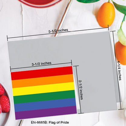 Flag of Pride, Greeting Card (8685B), Enclosure Card, www.printedcanvas.com