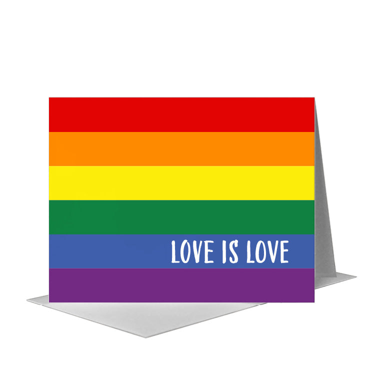 Flag of Pride, Greeting Card (#8685F) A2 Card Front, www.printedcanvas.com