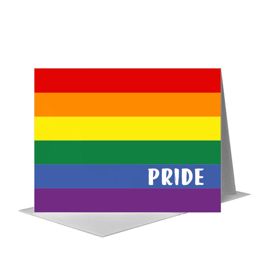 Flag of Pride, Greeting Card (#8685P) A2 Card Front, www.printedcanvas.com