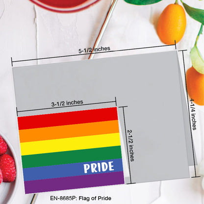 Flag of Pride, Greeting Card (8685P), Enclosure, www.printedcanvas.com