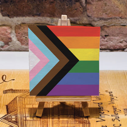 Flag of Pride Progress, Mini Artwork (MA-8686A)