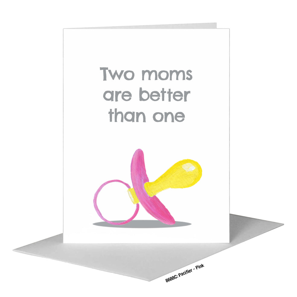 Pacifier - Pink, Greeting Card (#8688C)