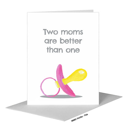 Pacifier - Pink, Greeting Card (#8688C)