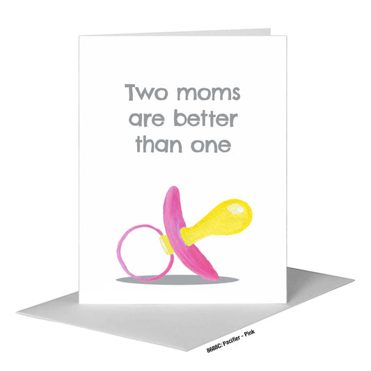 Pacifier - Pink, Greeting Card (#8688C)