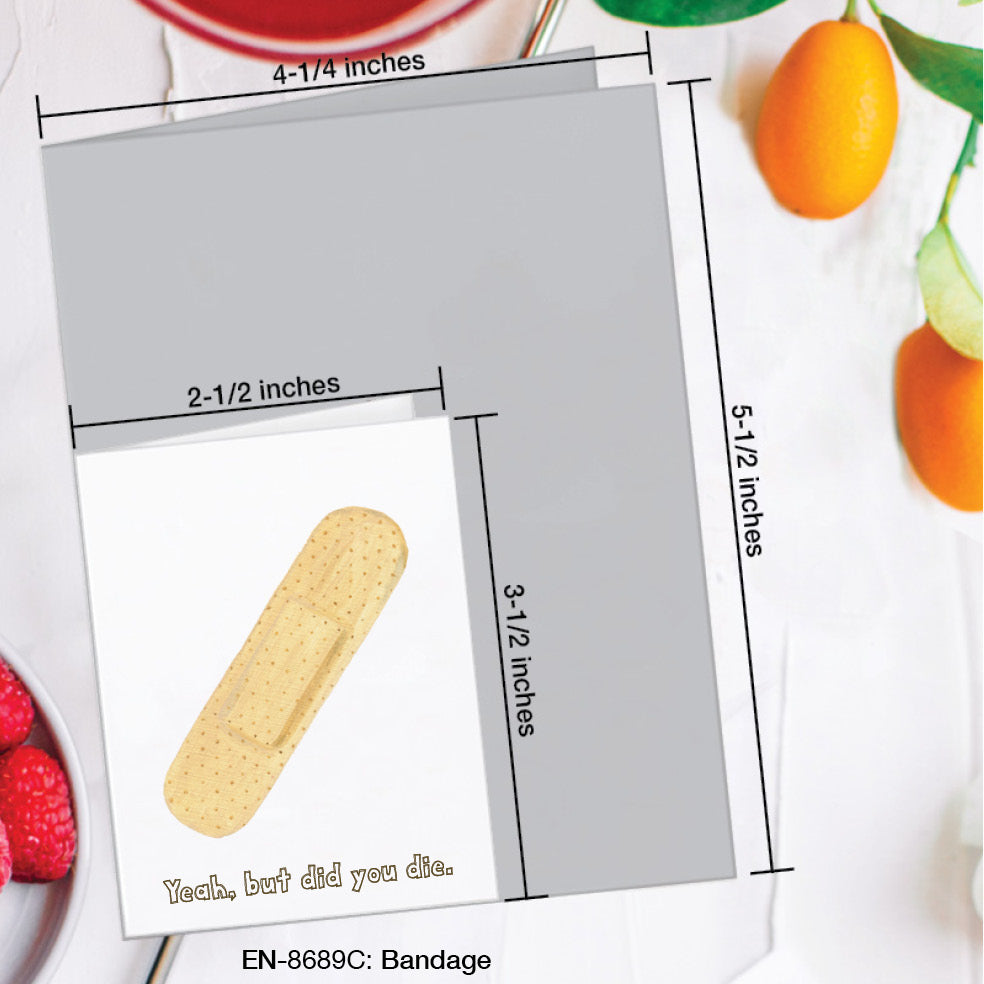 Bandage, Greeting Card (#8689C), Enclosure, www.printedcanvas.com