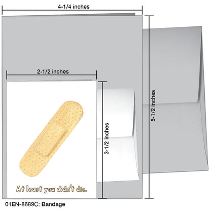 Bandage, Greeting Card (#8689C), Enclosure Card, www.printedcanvas.com