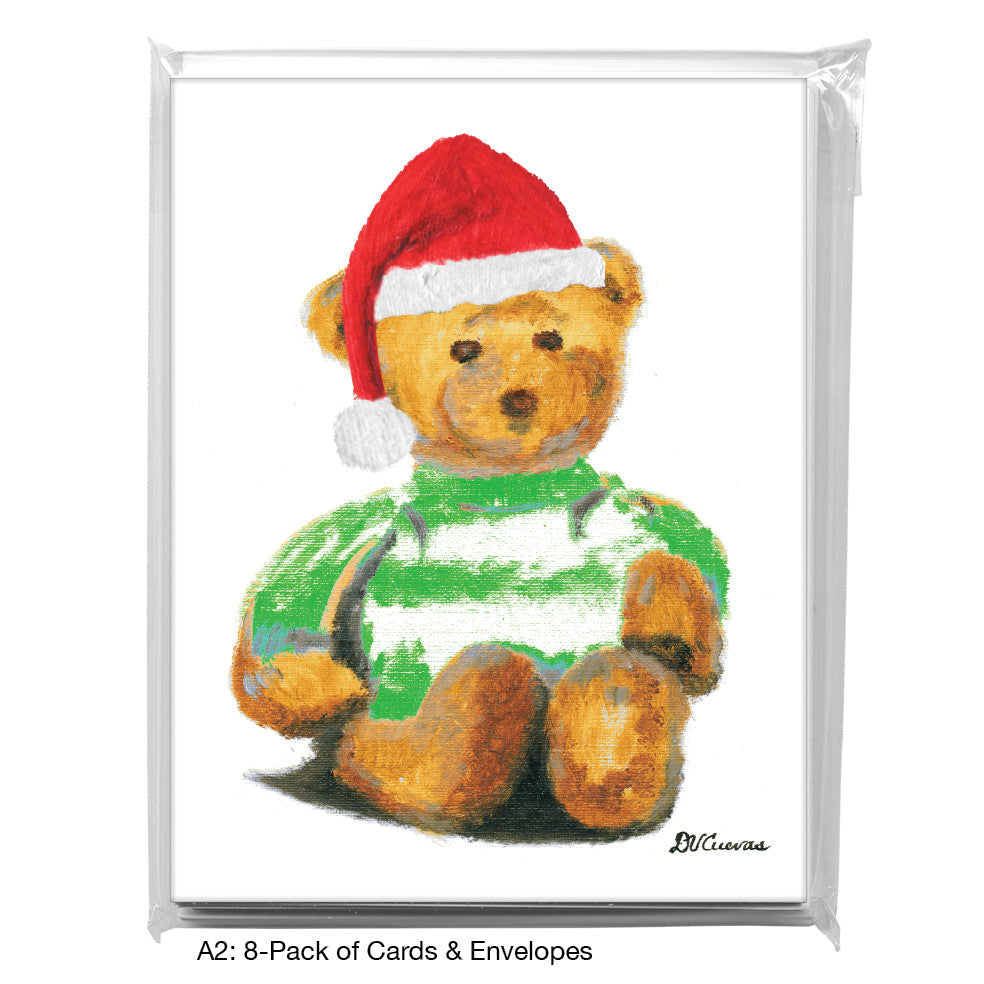 Teddy - Green, Greeting Card (#8691N)