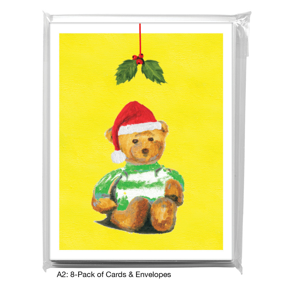 Teddy - Green, Greeting Card (#8691NB)