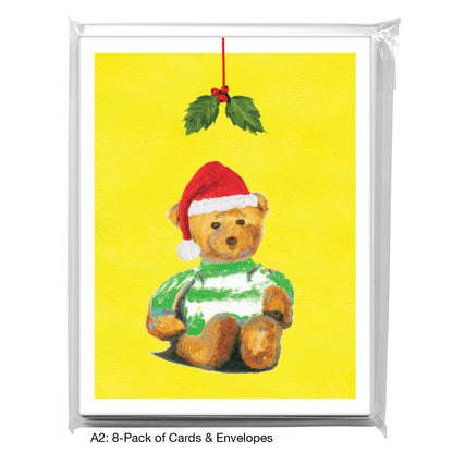 Teddy - Green, Greeting Card (#8691NB)