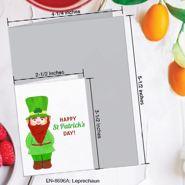 Leprechaun, Greeting Card (#8696A), Enclosure, www.printedcanvas.com