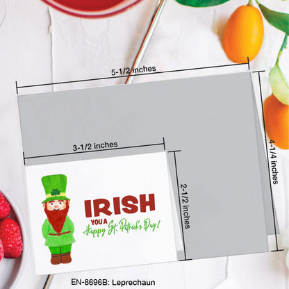 Leprechaun, Greeting Card (8696B), Enclosure, www.printedcanvas.com